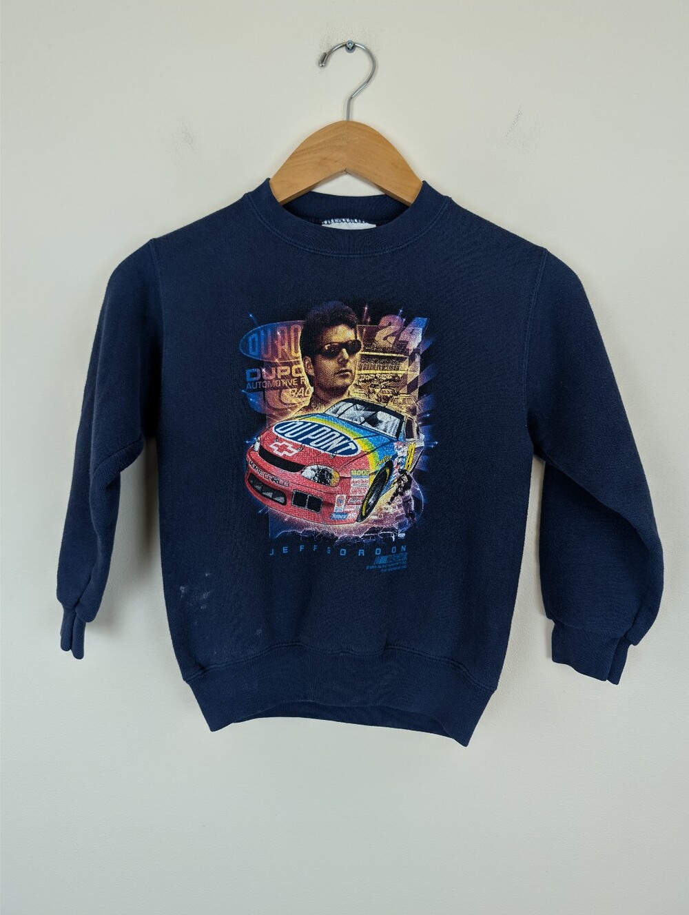 Vintage 1999 Chase Authentics Nutmeg Mills Jeff Gordon Boy's Crewneck Sweatshirt